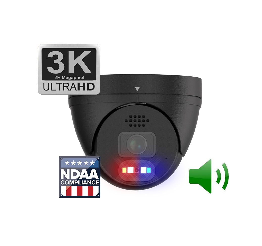 Backstreet Surveillance PROKIT8-PRO60VB 8 Black Dome Security Camera System 3K