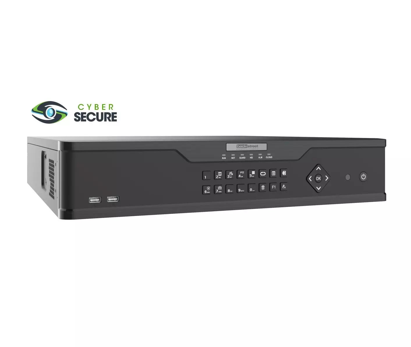 Backstreet Surveillance CS64-4K 64 Channel Security NVR, NDAA Certified, Advanced AI