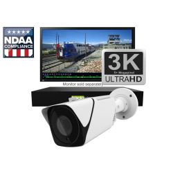 Backstreet Surveillance PROKIT4-PTZ-4K 4 Outdoor Pan Tilt Zoom Security Camera system