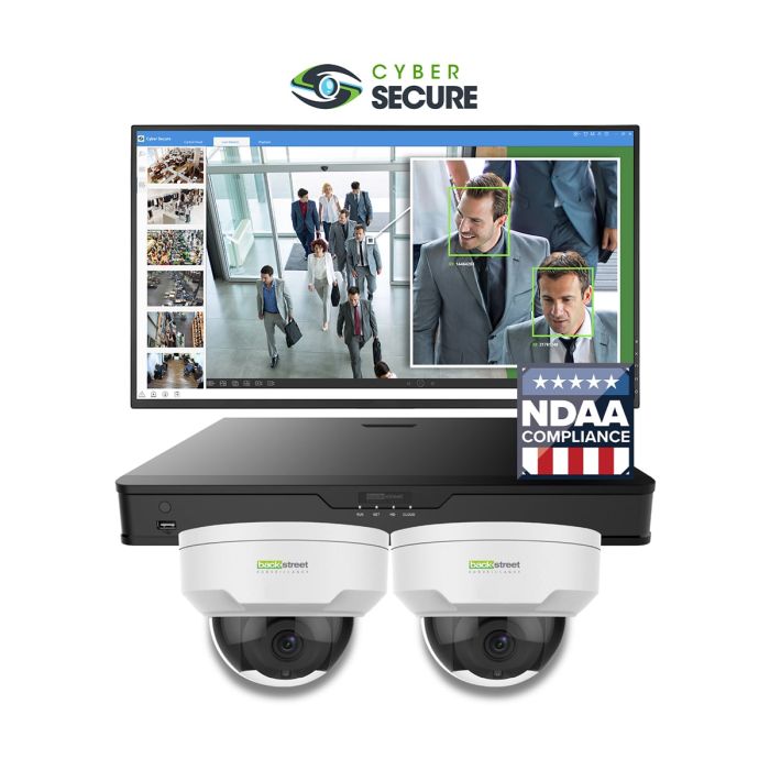 Backstreet Surveillance CSK2-100LTE 2 Dome White Security Camera System