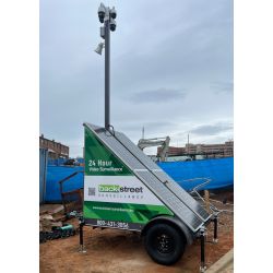 Backstreet Surveillance Hanwha-Pro Solar Surveillance Trailer
