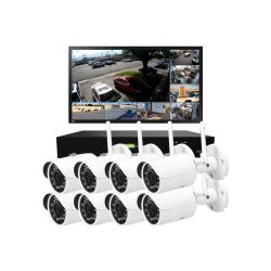 Backstreet Surveillance PROKIT4-PTZ-4K 4 Outdoor Pan Tilt Zoom Security Camera system