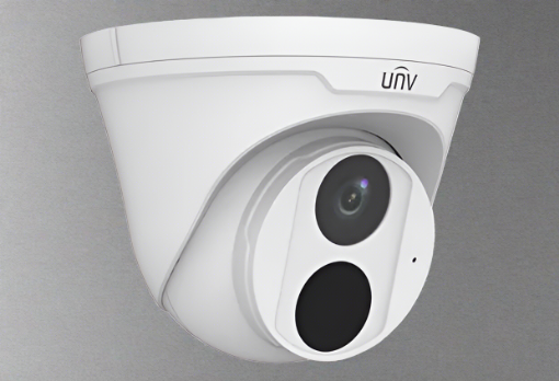 Uniview 4MP Dark Grey IP Weatherproof IR Turret Camera with Built-in Mic and 2.8mm Fixed Lens IPC3614SR3-ADF28K-G