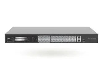 Uniview 24 Port PoE+ Switch with Surveillance (Extend) Mode and Two Uplink Ports NSW2020-24T1GT1GC-POE-IN