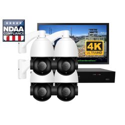 Backstreet Surveillance PROKIT24-120 24 Outdoor 4K Zoom Security Camera DIY Kit