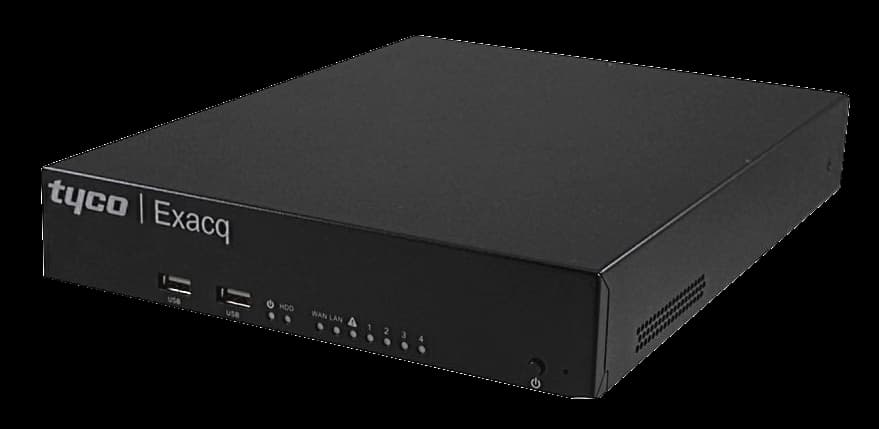 EXACQVISION | IP02-01T-GP04 | 1 TB G-Series Desktop PoE Recorder with 4 PoE+ IP Camera Ports