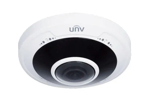 Uniview 5MP Network IR Fisheye Dome, 1.4mm, 10m IR, SD Slot, POE, RJ45, Omnidirectional Microphone, Full Cable IPC815SR-DVPF14