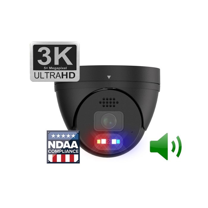 Backstreet Surveillance PROKIT16-PRO60VB 16 Black Dome Security Camera System 3K