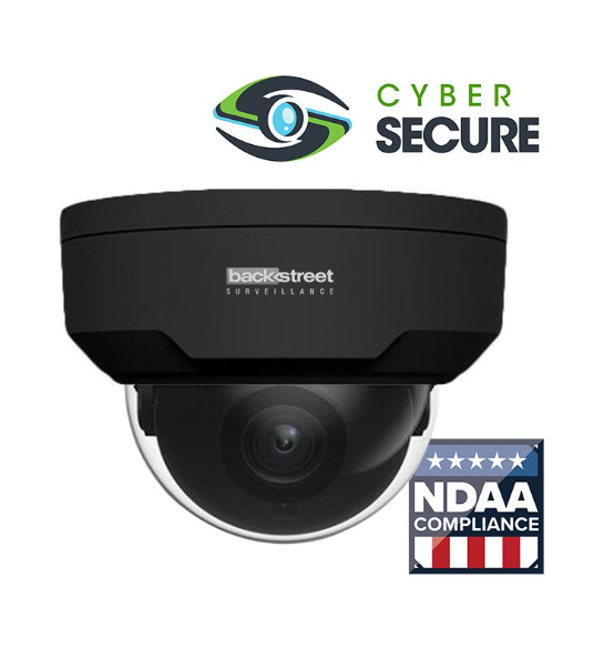 Backstreet Surveillance CSK4-100BLTE 4 Camera Black Dome Surveillance System, 4-Channel