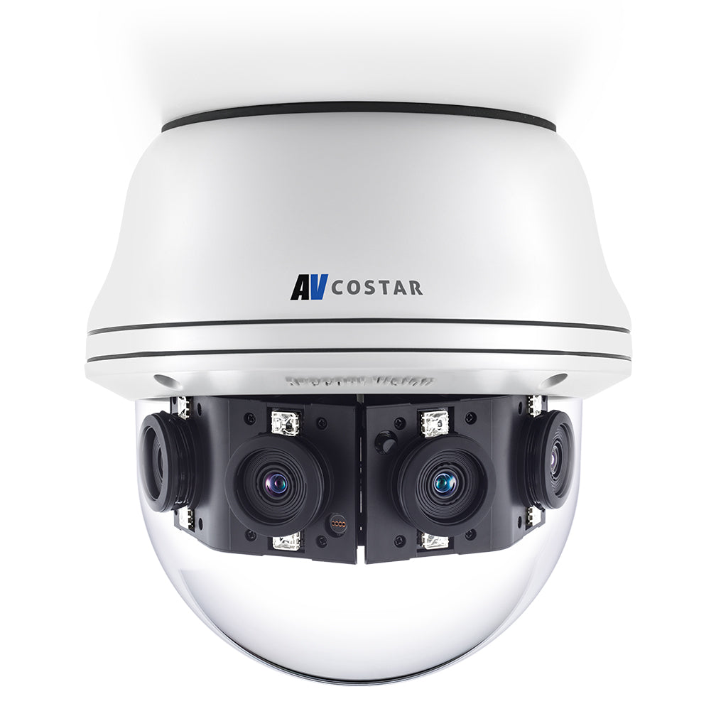 Arecont Vision AV08CPD-118 8 Megapixel (MP) H.265/H.264 All-in-One 180° Panoramic True Day/Night Indoor/Outdoor Dome IP Camera