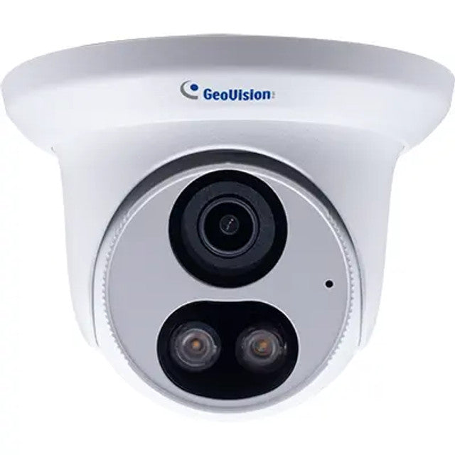 GeoVision GV-EBFC5800 5MP H.265 Super Low Lux WDR Pro Full Color Warm Led Eyeball Dome IP Camera