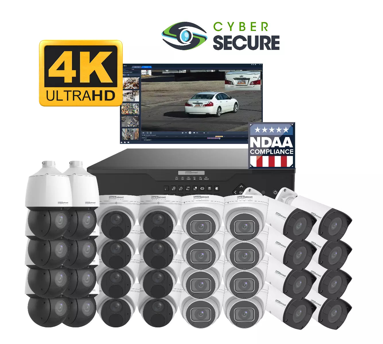 Backstreet Surveillance CSKIT32-COMBO Assorted 32 Camera Security System