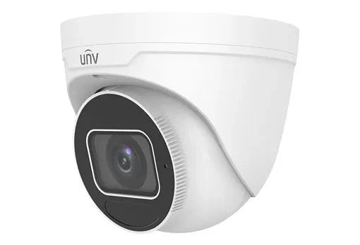 Uniview 4MP WDR IR Eyeball Network Motorized Vari-Focal Dome Camera, Light Hunter, 2.8–12mm, 30m IR, POE, Built-In Mic Phone, Simplified Cable, H.265 IPC3634SS-ADZK
