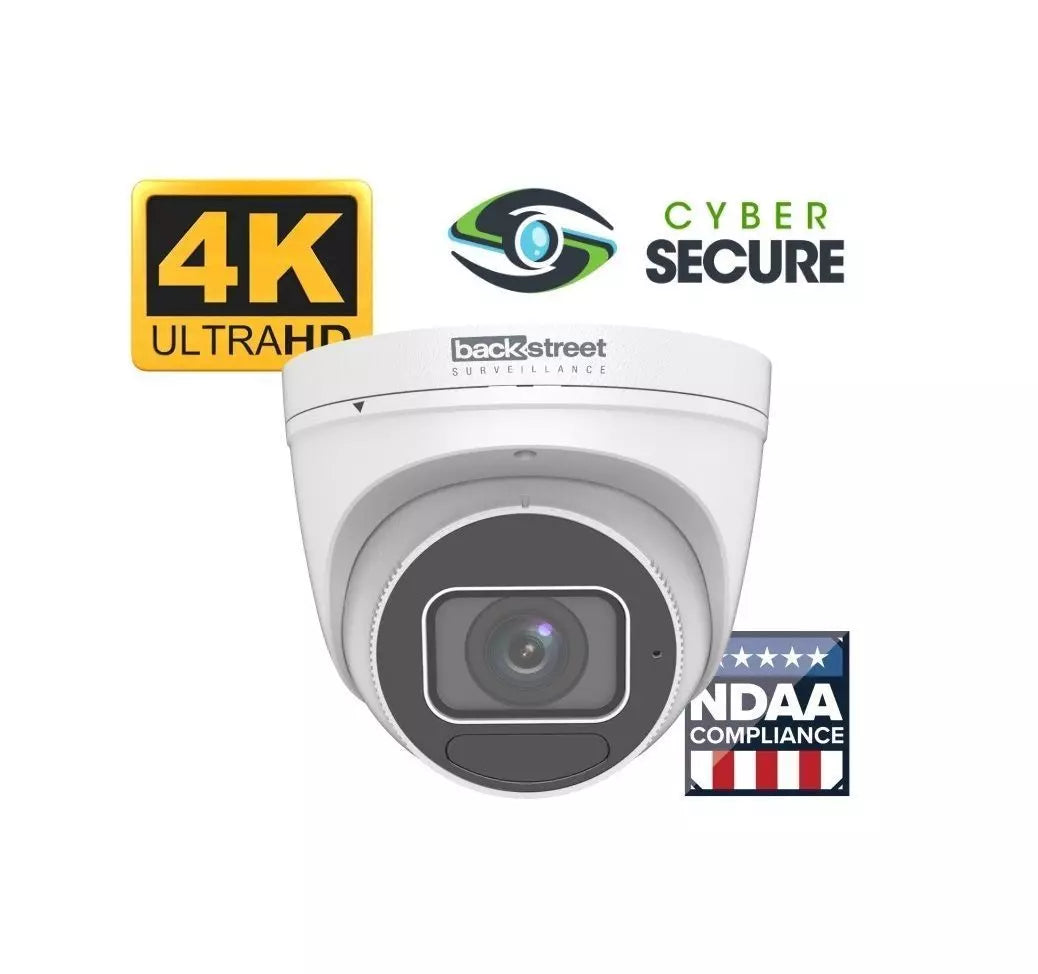 Backstreet Surveillance CSKIT64-CD-4K 64 Vandal Dome System, 4K & Zoom