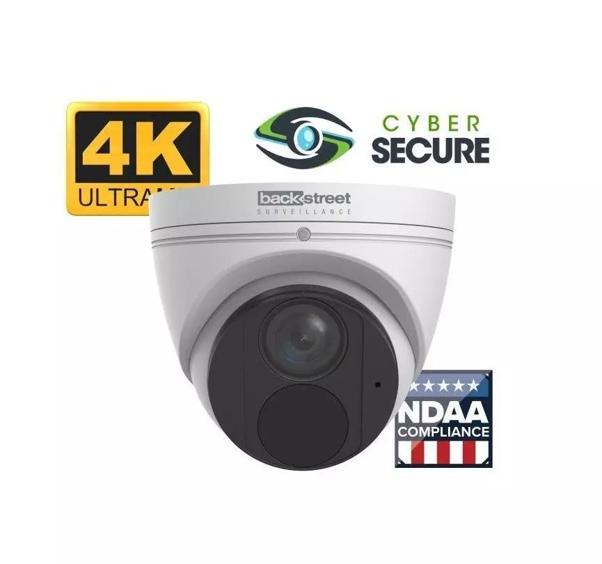 Backstreet Surveillance CSKIT64-CD-4K 64 Vandal Dome System, 4K & Zoom