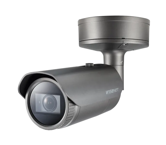 Hanwha PNO-A9081RLP 4k IR Bullet AI Camera With Wisenet Road AI