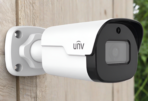 Uniview 4MP Mini Bullet Network Camera, Light Hunter, 30m IR, WDR, POE, 2.8mm, Build-In MicroPhone, SD IPC2124SS-ADF28KM