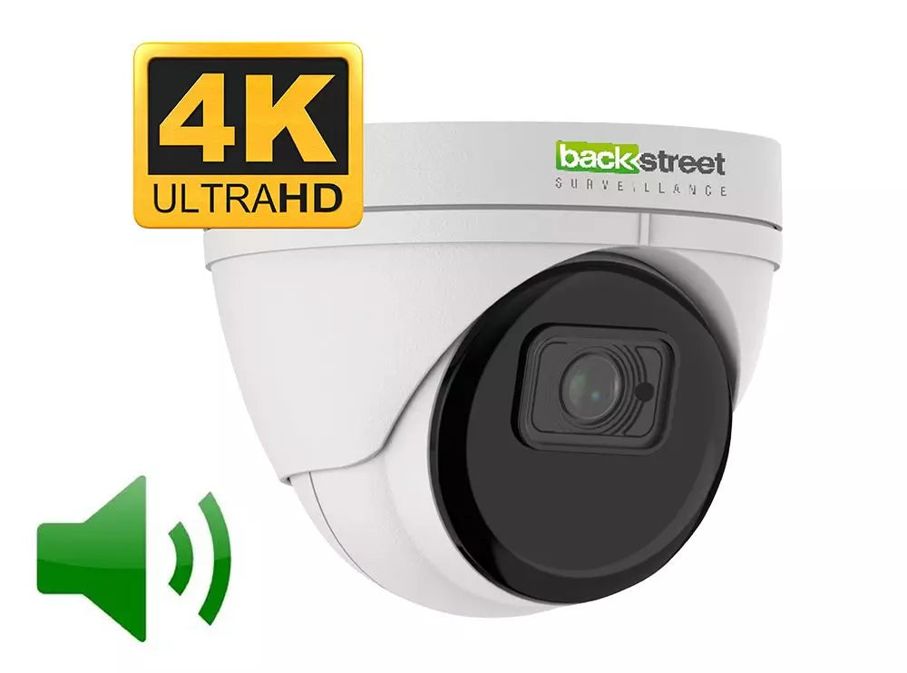 Backstreet Surveillance PROKIT16-90D 16 White Dome Security Camera System 4K