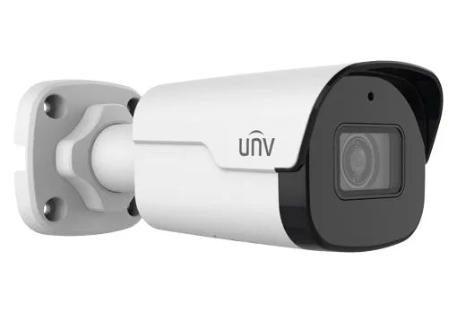 Uniview FullHD 1080p (2MP) Prime I NDAA Compliant Weatherproof Bullet IP Security Camera with a 2.8mm Lens, LightHunter Illumination Technology, and a Built-In Mic IPC2122SB-ADF28KM-I0