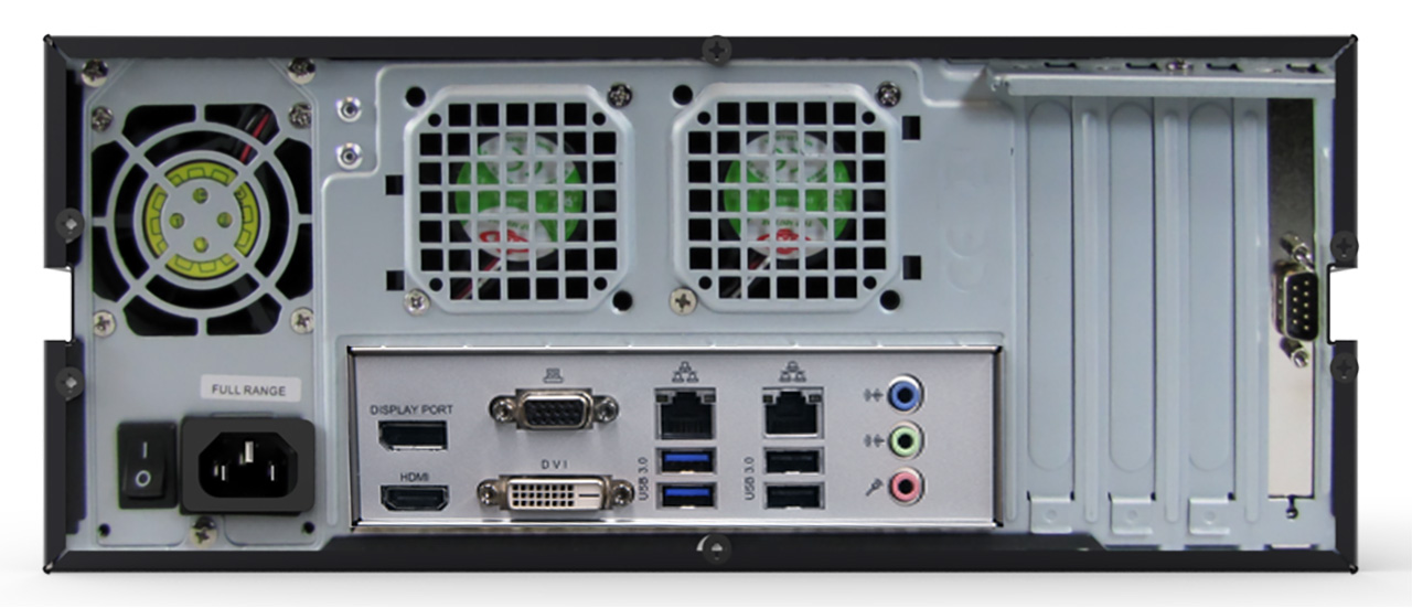 Exacqvision - IP04-02T-DTA-E - 2TB A-Series IP Desktop Recorder Enterprise Server Win10 With 4 IP Cameras Licenses , XVR