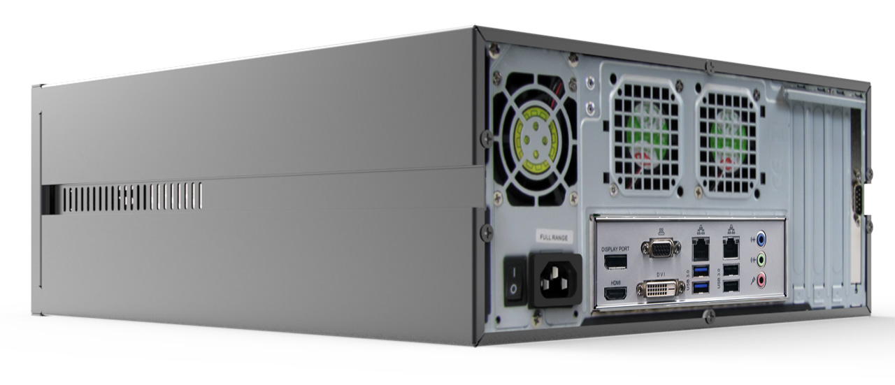 Exacqvision - IP04-02T-DTA - 2TB A-Series IP Desktop Recorder Professional Server Win10 With 4 IP Cameras Licenses , XVR