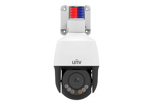 Uniview 5MP Light Hunter Active Deterrence NDAA-Compliant Mini PTZ Dome IP Security Camera With Autotracking and Deep Learning AI IPC675LFW-AX4DUPKC-VG