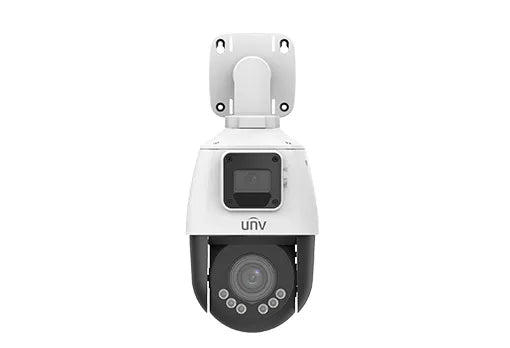 Uniview Full HD 1080p 2MP Light Hunter Dual-Lens Mini PTZ IP Security Camera With a 2.8mm Fixed Lens on Top IPC9312LFW-AF28-2X4