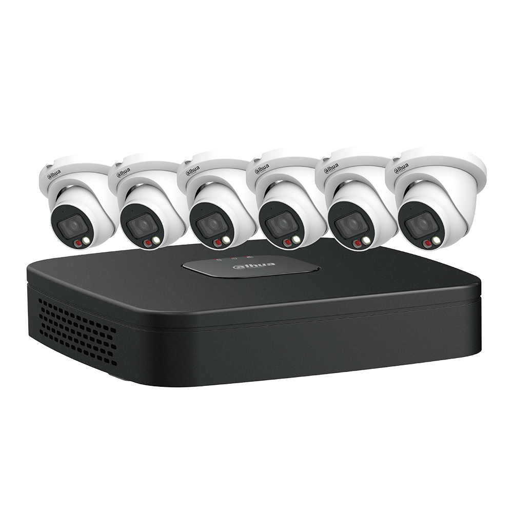 Dahua N484E62C Vu-More Color  6-Channel Camera Security System 4MP Basic Night Color