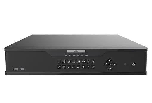 Uniview 12MP 32-Channel NDAA-Compliant IP Network Video Recorder with 8 SATA Hard Drive Bays and RAID Data Protection NVR308-32X