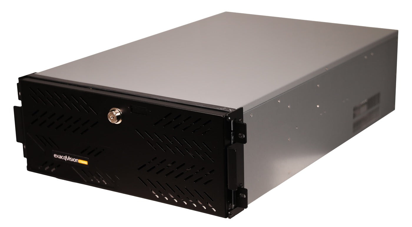 Exacqvision - 1608-288T-R4Z-E - 252TB Z-Series Rackmount 4U Recorder 16 Analog IP Cameras Win10 On SSD Enterprise Client, Z-Series Hybrid 4U