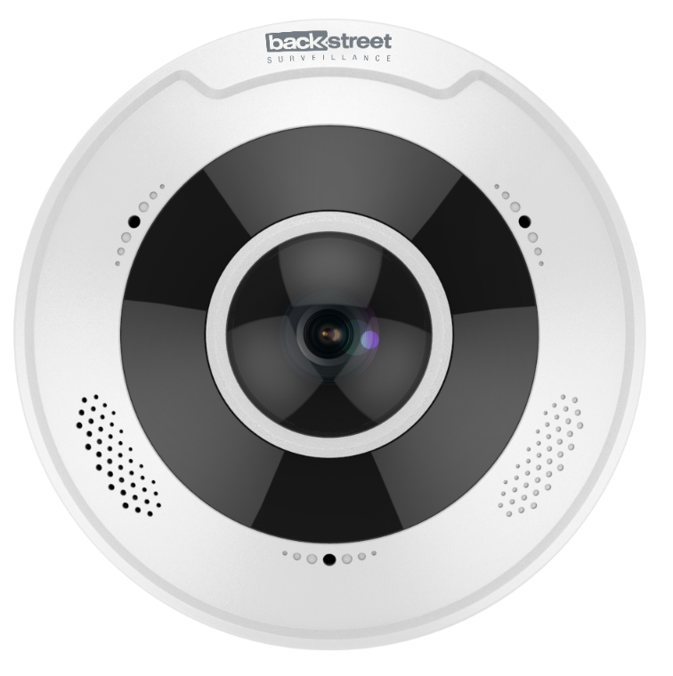 Backstreet Surveillance CS360-4K 360 Degree View, Ceiling Mount, 2-way Audio