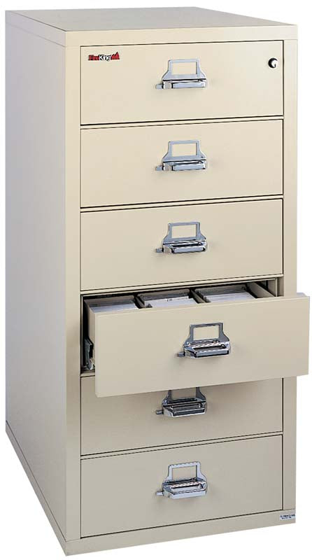 FireKing 6-2552-C 6 Drawer Card-Check-Note Fireproof File Cabinet