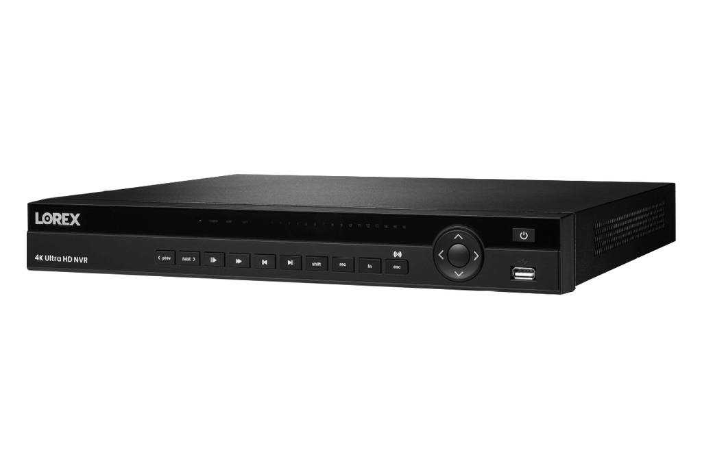 Lorex Elite Series NVR with N4 (Nocturnal Series) IP Bullet Cameras - 4K 16-Channel 4TB Wired System - NP4K4MV-168BB-N4