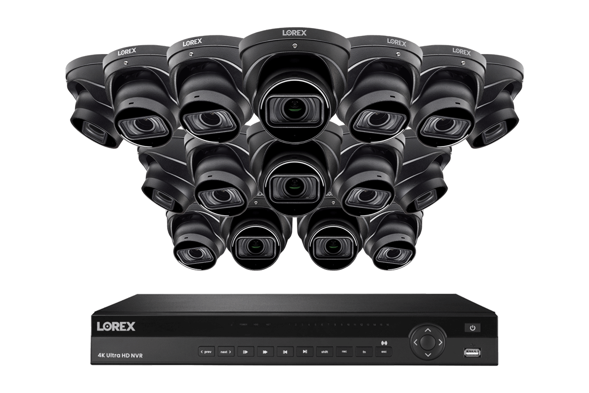 Lorex Elite Series NVR with N3 (Nocturnal Series) IP Dome Cameras - 4K 32-Channel 8TB Wired System - NP4K8F-3216BD