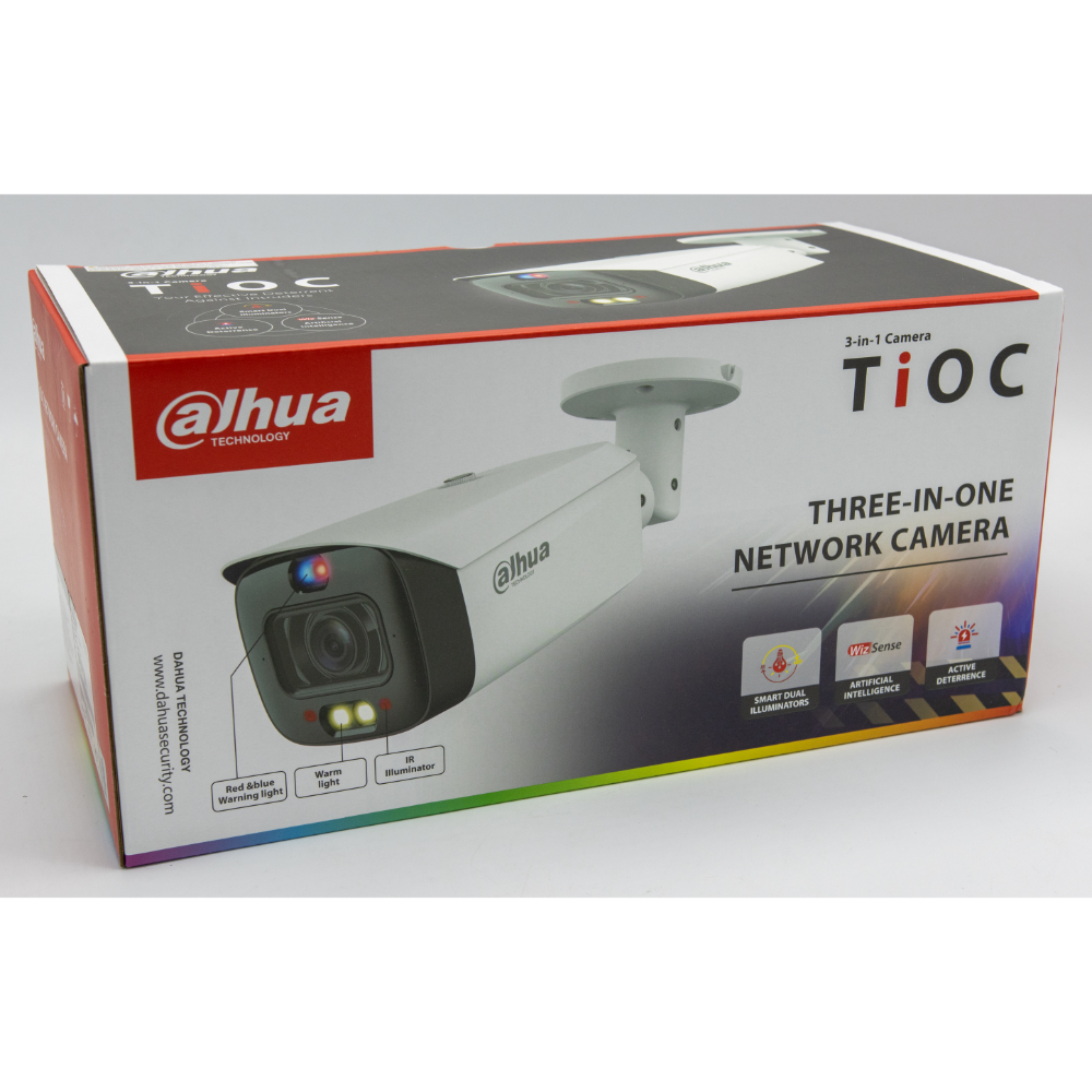 Dahua N43BX8Z 4MP TiOC Network Bullet Camera Vari-Focal White-Light LED Starlight Camera