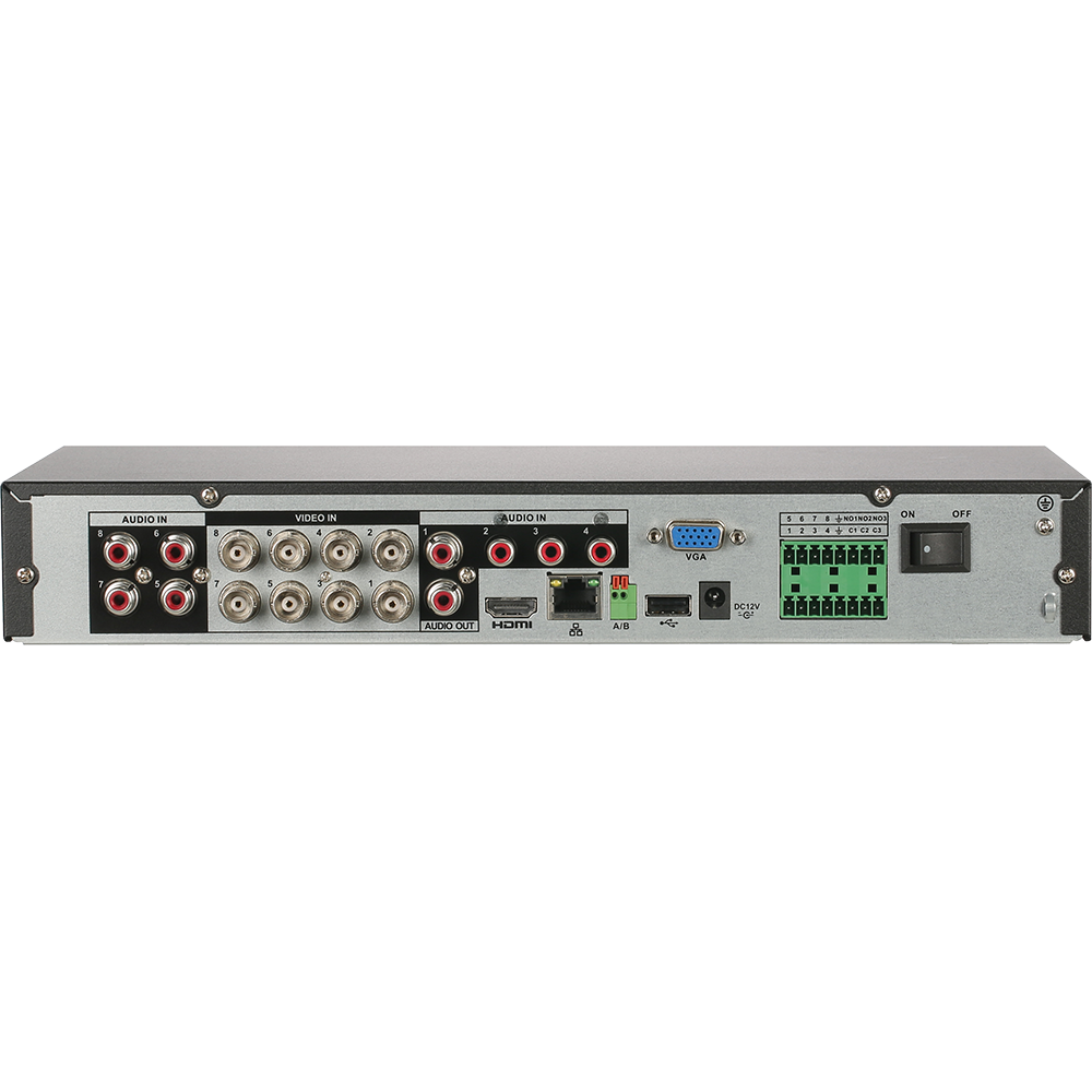 Dahua X51C2E6 8-Channel 1080p Analytics+ Penta-Brid DVR H.265 5M-N Mini 1U 1 SATA Bays, 6TB