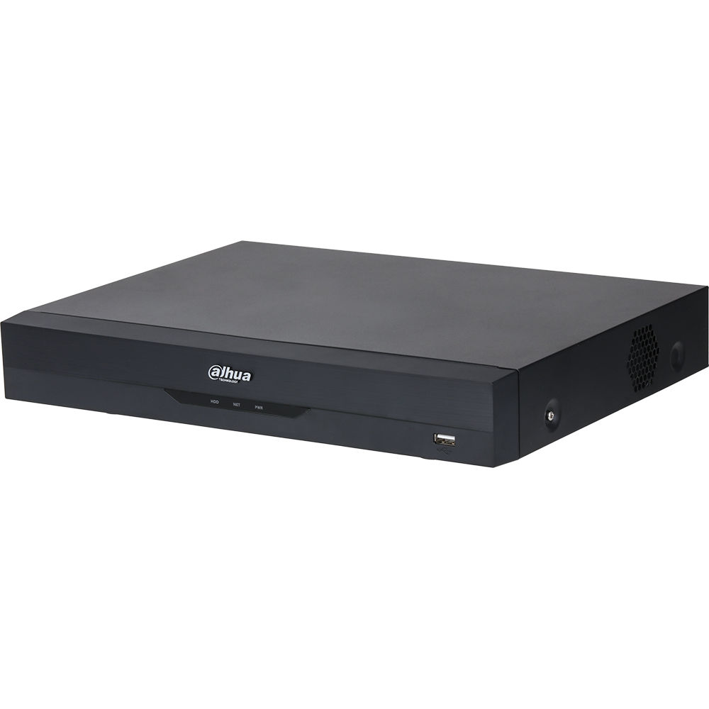 Dahua X51C2E8 8-Channel 1080p Analytics+ Penta-Brid DVR H.265 5M-N Mini 1U 1 SATA Bays, 8TB