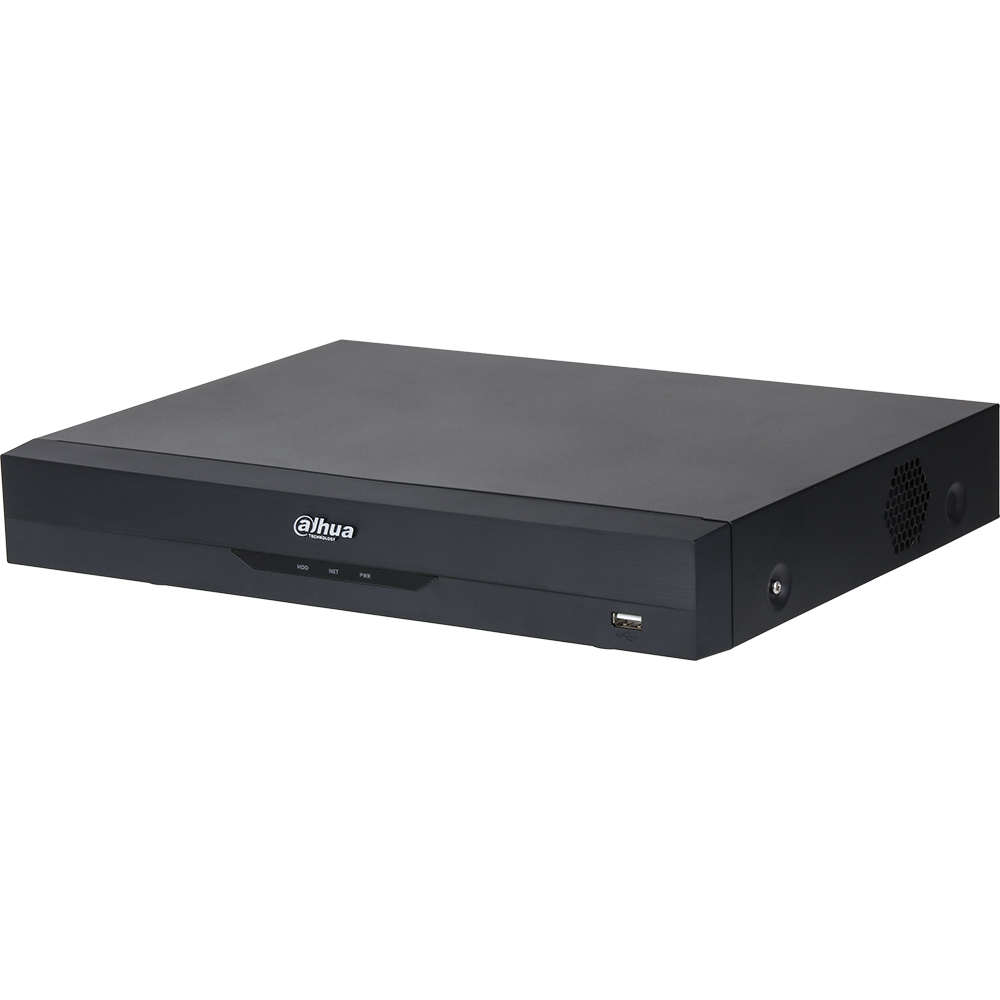 Dahua X51C3E8 16-Channel 1080p Analytics+ Penta-Brid DVR H.265 5M-N Mini 1U 1 SATA Bays, 8TB