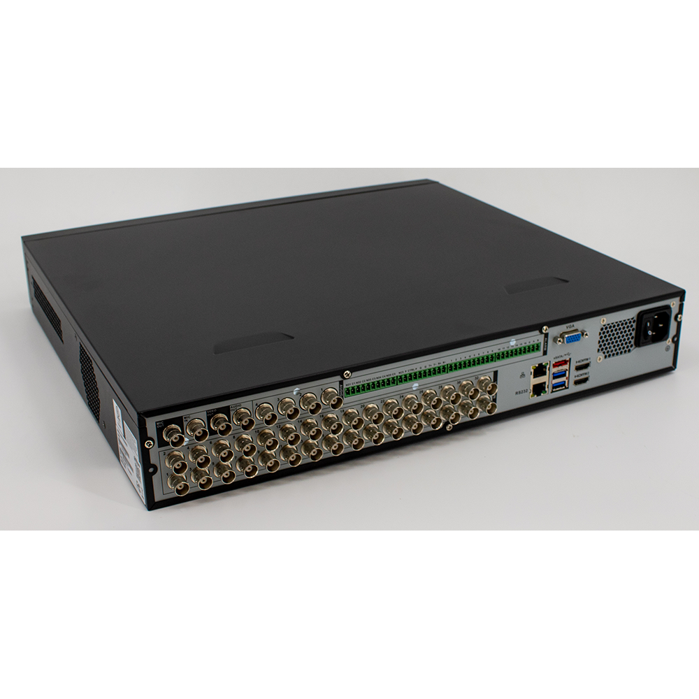 Dahua X54B5L8 32-Channel 1080p Analytics+ Penta-Brid DVR H.265 5M-N 1.5U 4 SATA Bays, 8TB