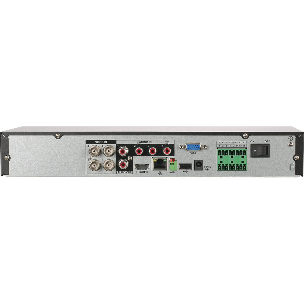 Dahua X81B1E6 4-Channel Analytics+ Penta-Brid DVR H.265 4K Mini 1U 1 SATA Bay, 6TB