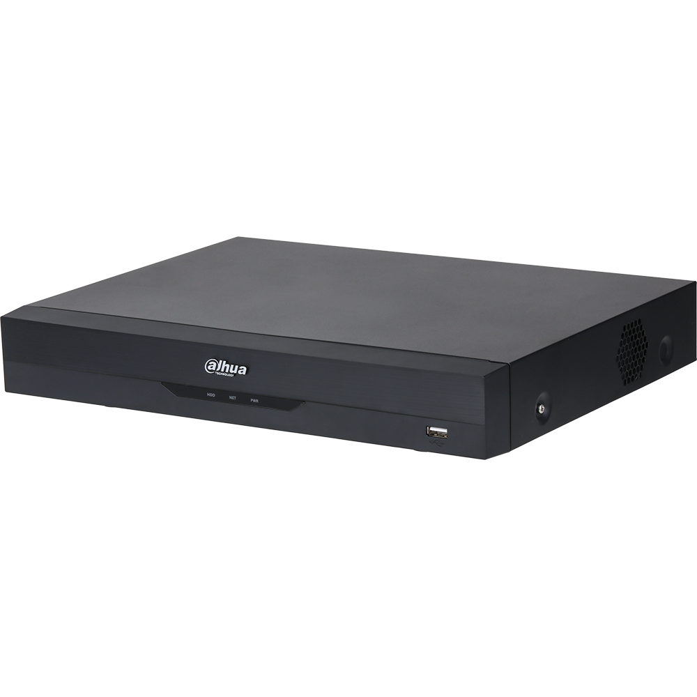 Dahua X81B1E8 4-Channel Analytics+ Penta-Brid DVR H.265 4K Mini 1U 1 SATA Bay, 8TB