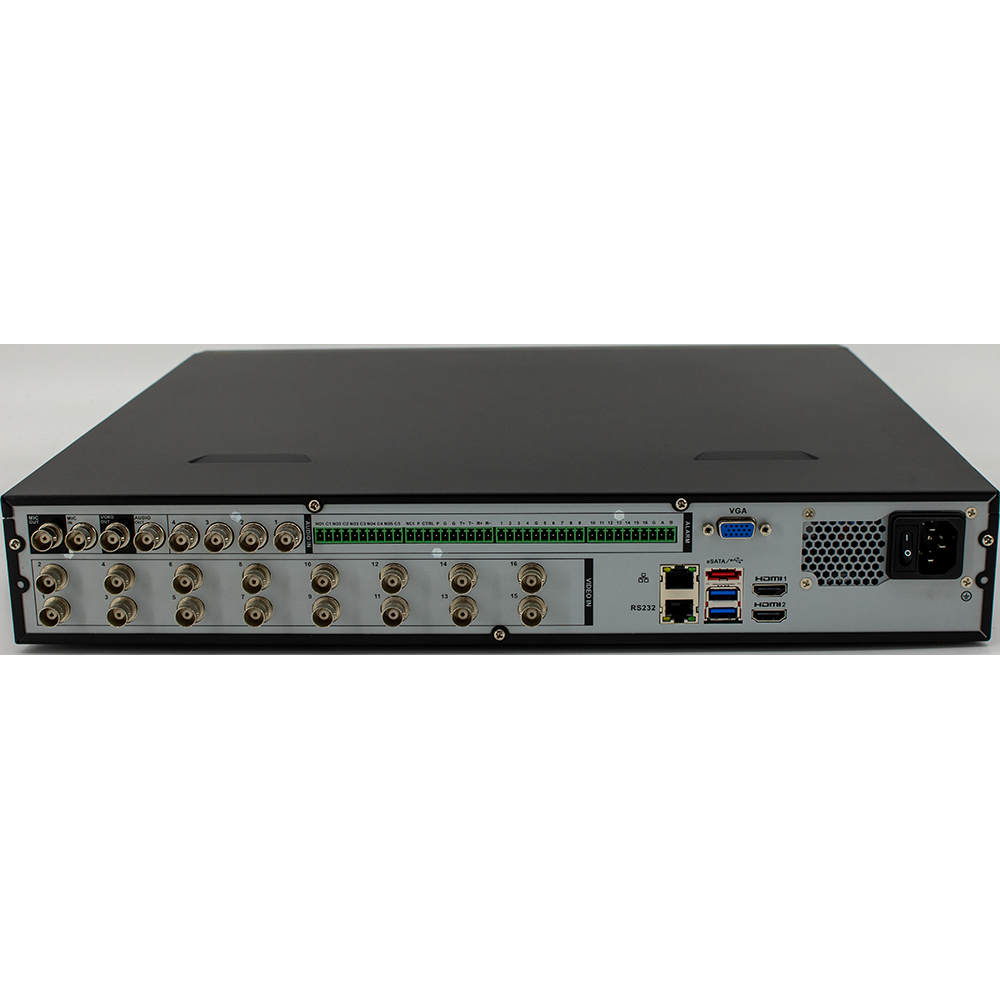 Dahua X84R3L 16-Channel Analytics+ Penta-Brid DVR H.265 4K Pro 1.5U 4 SATA Bays