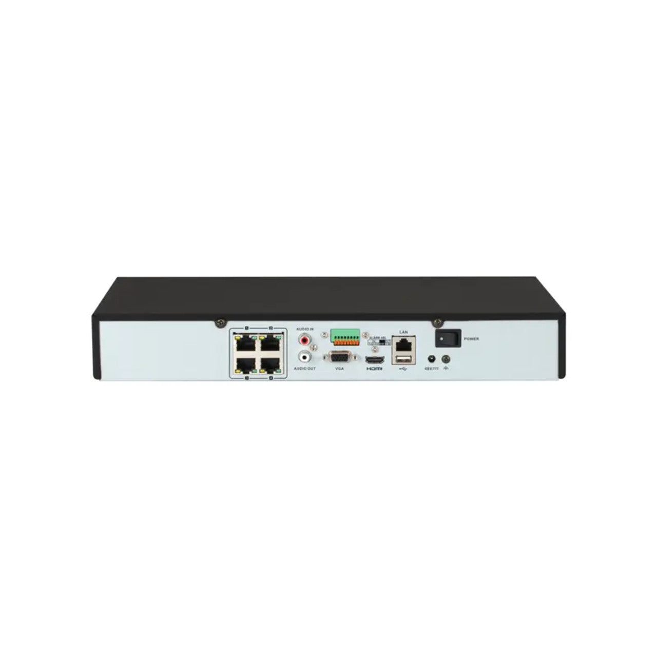 Digital Watchdog DW-VP912T4P 4-channel VMAX IP Plus PoE NVR with 5 virtual channels, 12TB HDD